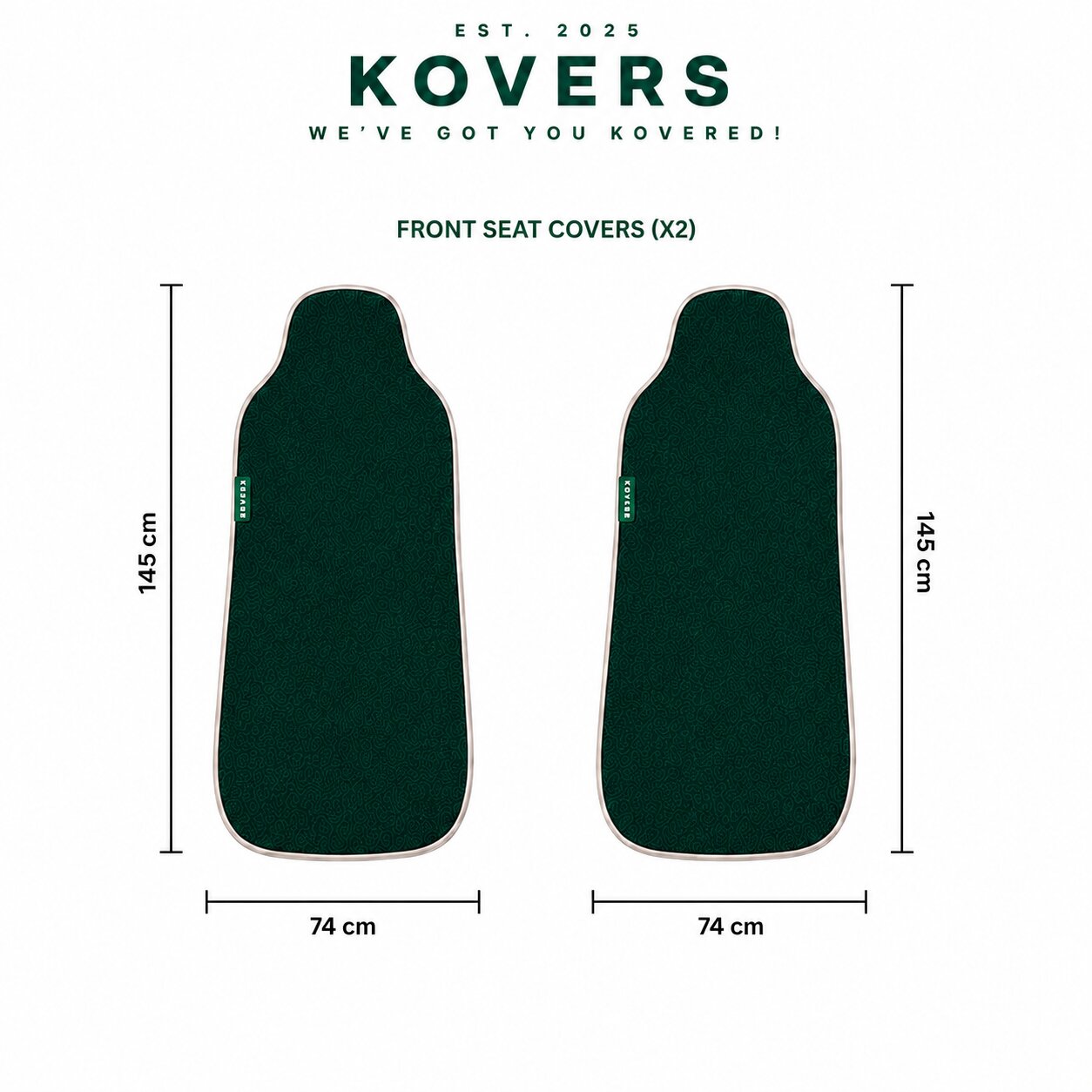 Kovers Front Set - Emerald Green