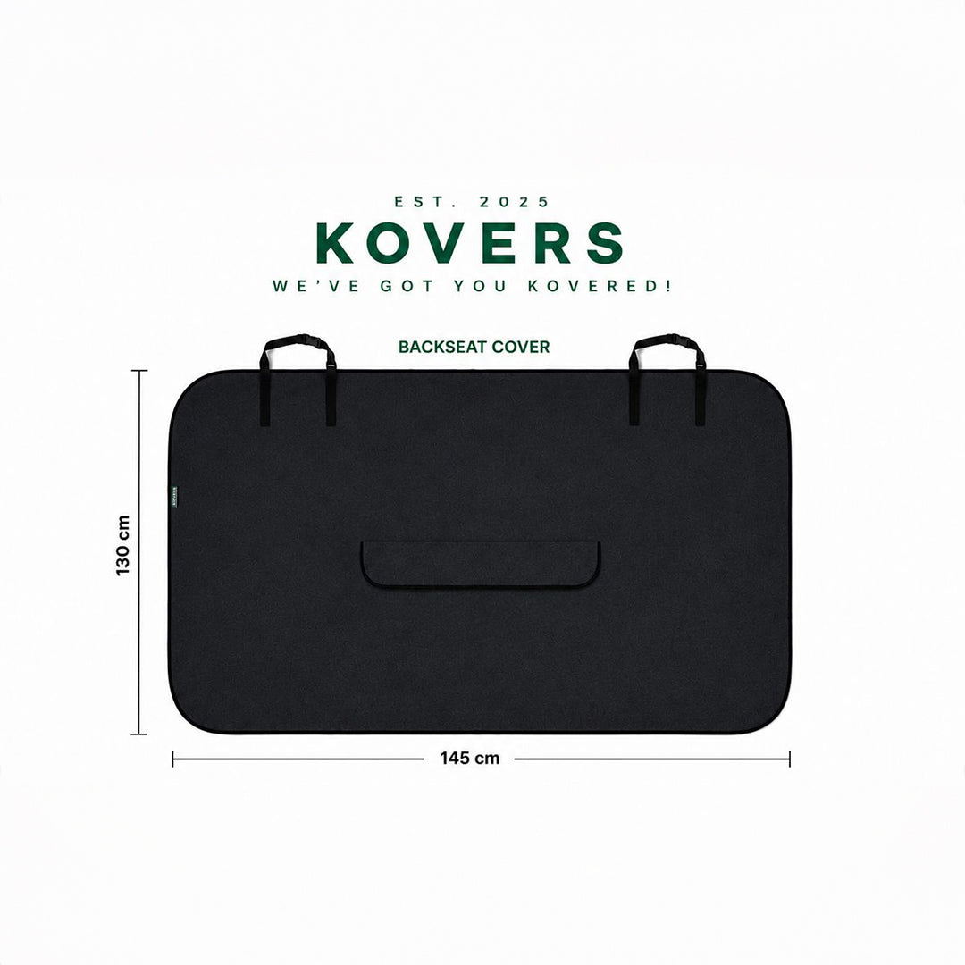 غطاء المقعد الخلفي من Kovers - أسود منتصف الليل