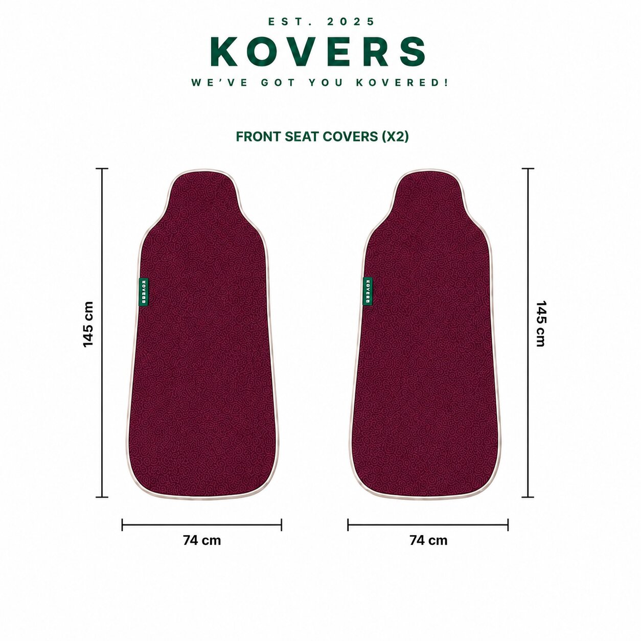 Kovers Front Set - Royal Berry